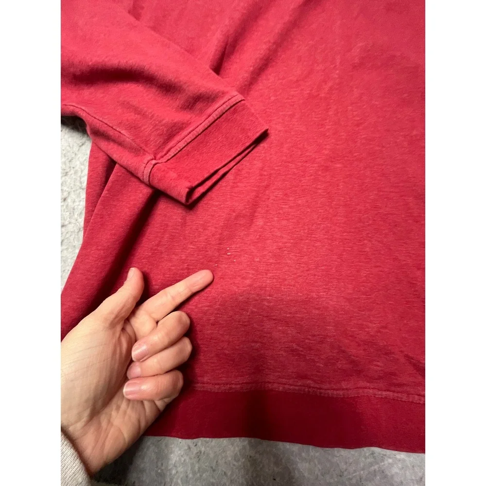 Southern Proper Canal Pullover Mens 2XL Red Quarter Zip Mock Neck Sweater‎